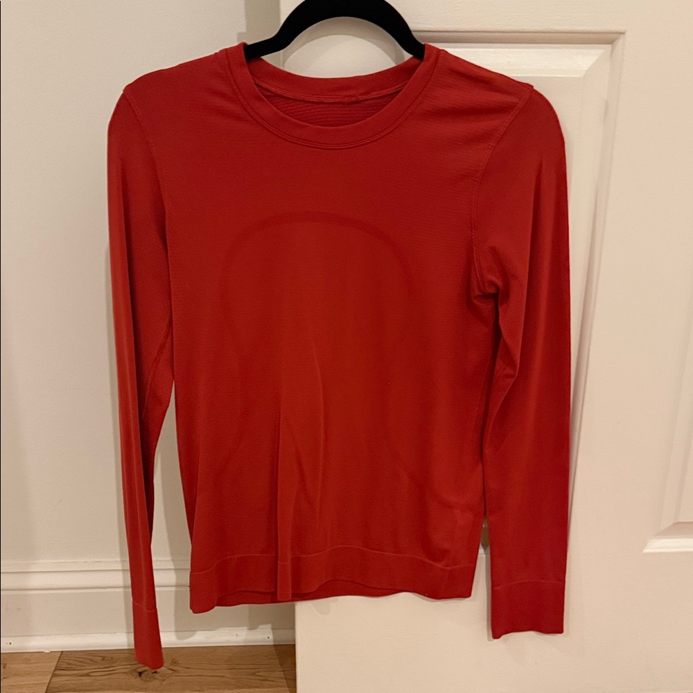 Lululemon orange Long Sleeve Shirt